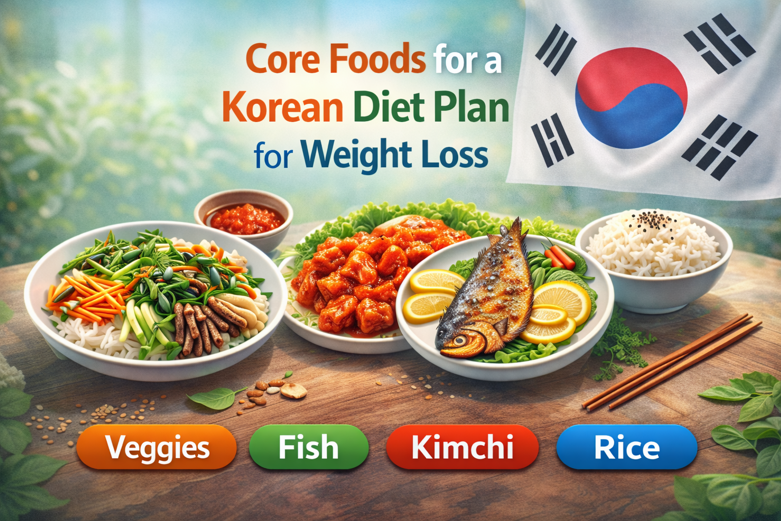 Core Foods for a Korean Diet Plan for Weight Loss